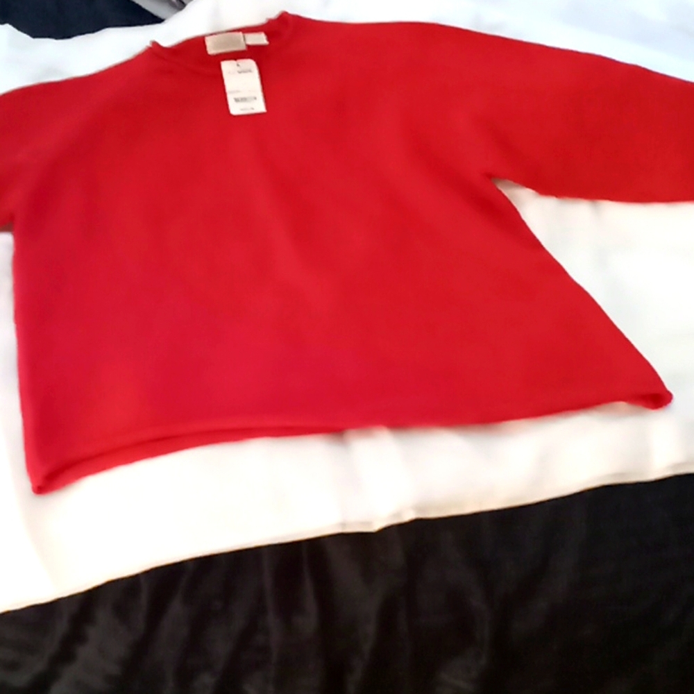 Sweater, Ladies, Red & Dk. Blue , XL
